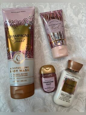 Bath & Body Works Champagne Toast Moisturizing Bath & Body Set